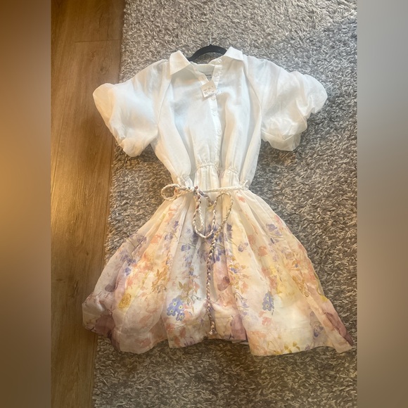 En Saison White Floral Mini Dress - Picture 3 of 7